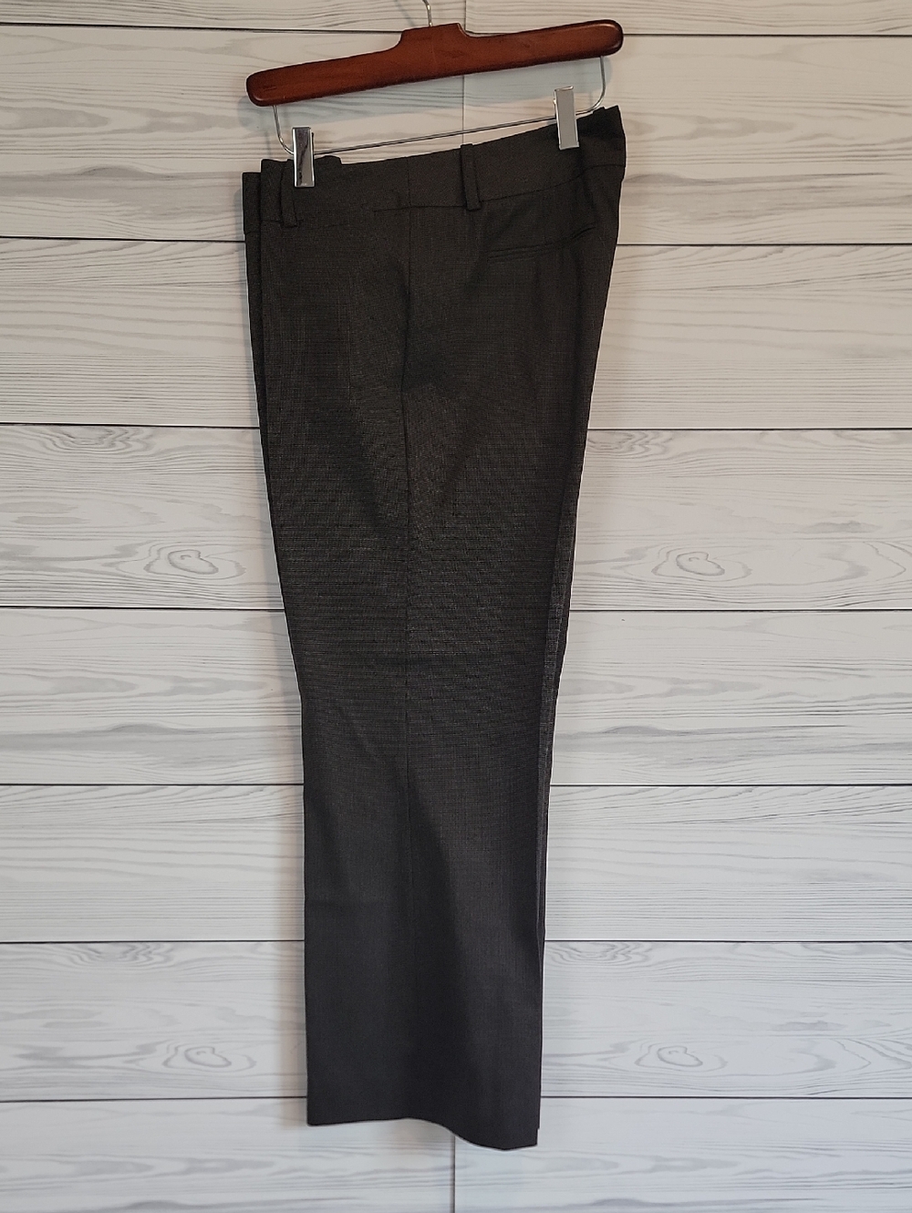 Halogen Tailor Fit Dress Pants - Dark Charcoal Nailhead Fabric Womens Size 12